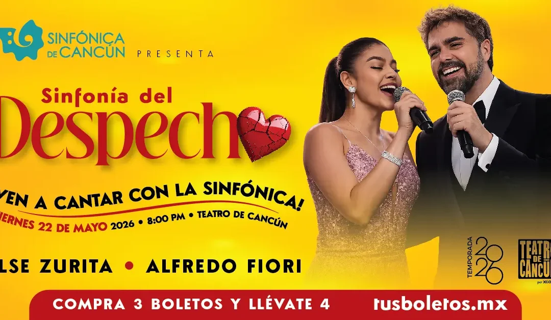 ¡Vamos a cantar con la “Sinfonía del Despecho”! La Orquesta Sinfónica de Cancún invita a cantar y conectar con la memoria emocional de la ciudad